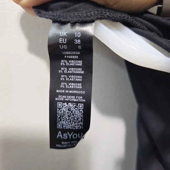 ASOS As You kick Midrise Kick Flare Trousers in‎ Black Size US6 - Picture 5 of 9